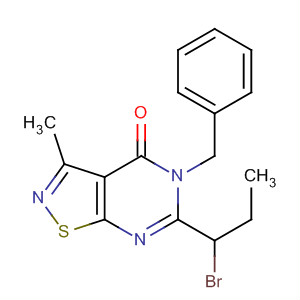 5-芐基-6-(1-溴-丙基)-3-甲基-5H-異噻唑并[5,4-d]嘧啶-4-酮結構式_758721-57-2結構式