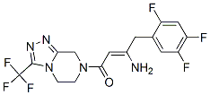 (2Z)-4-氧代-4-[3-(三氟甲基)-5,6-二氫-[1,2,4]三唑并[4,3-a]吡嗪-7(8H)-基]-1-(2,4,5-三氟苯基)丁-2-烯-2-胺結構式_767340-03-4結構式