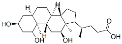 (1beta,3alpha,5beta,12alpha)-1,3,12-三羥基膽烷-24-酸結(jié)構(gòu)式_80434-32-8結(jié)構(gòu)式