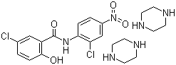 5-氯-N-(2-氯-4-硝基苯基)-2-羥基苯甲酰胺和哌嗪的混合物 (2:1)結(jié)構(gòu)式_81424-66-0結(jié)構(gòu)式