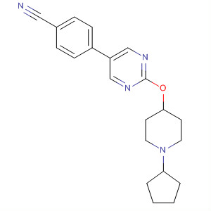 4-[2-[(1-環(huán)戊基-4-哌啶基)氧基]-5-嘧啶]-苯甲腈結(jié)構(gòu)式_832734-48-2結(jié)構(gòu)式