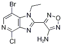 4-(7-溴-4-氯-1-乙基-1H-咪唑并[4,5-c]吡啶-2-基)-1,2,5-噁二唑-3-胺結(jié)構(gòu)式_842144-07-4結(jié)構(gòu)式