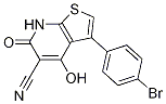 3-(4-溴苯基)-4-羥基-6-氧代-6,7-二氫噻吩并[2,3-b]吡啶-5-甲腈結(jié)構(gòu)式_844499-56-5結(jié)構(gòu)式