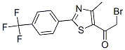 2-溴-1-[4-甲基-2-[4-(三氟甲基)苯基]-1,3-噻唑-5-基]-1-乙酮結(jié)構(gòu)式_845885-81-6結(jié)構(gòu)式