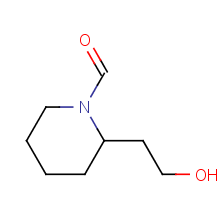 2-(2-羥基乙基)-1-哌啶羧醛結構式_84681-79-8結構式