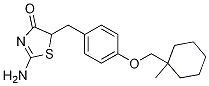 外消旋2-亞氨基-5-[4-(1-甲基環(huán)己基甲氧基l)芐基]噻唑烷-4酮結(jié)構(gòu)式_85010-66-8結(jié)構(gòu)式
