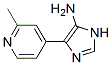 4-(2-甲基-4-吡啶)-1H-咪唑-5-胺結(jié)構(gòu)式_851262-41-4結(jié)構(gòu)式