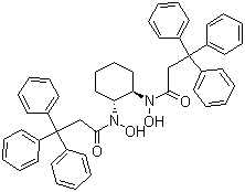 (1R,2R)-N,N-二羥基-N,N-雙(3,3,3-三苯基丙?；?環(huán)己烷-1,2-二胺結(jié)構(gòu)式_860036-29-9結(jié)構(gòu)式