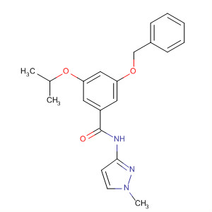 3-(芐氧基)-5-異丙氧基-N-(1-甲基-1H-吡唑-3-基)苯甲酰胺結(jié)構(gòu)式_863454-78-8結(jié)構(gòu)式