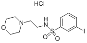 3-碘-n-(2-嗎啉-4-乙基)-苯磺酰胺鹽酸鹽結(jié)構(gòu)式_864759-45-5結(jié)構(gòu)式