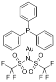 [Bis(trifluoromethanesulfonyl)imidate](triphenylphosphine)gold(i),98% Structure,866395-16-6Structure