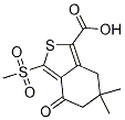 4,5,6,7-四氫-6,6-二甲基-3-(甲基磺酰基)-4-氧代-苯并[c]噻吩-1-羧酸結(jié)構(gòu)式_873189-09-4結(jié)構(gòu)式