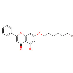 7-(6-溴己氧基)-5-羥基-2-苯基-4H-色烯-4-酮結(jié)構(gòu)式_873302-28-4結(jié)構(gòu)式