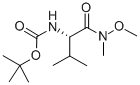 N-(叔丁氧基羰基)-L-纈氨酸N-甲氧基-N-甲基酰胺結構式_87694-52-8結構式