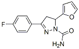 3-(4-氟苯基)-5-(2-呋喃)-4,5-二氫-1H-吡唑-1-羧酰胺結構式_885269-89-6結構式