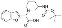 苯并呋喃-2-基-(3-boc-氨基-哌啶-1-基)-乙酸結構式_885276-58-4結構式