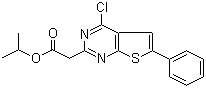 2-(4-氯-6-苯基噻吩并[2,3-d]嘧啶-2-基)乙酸異丙酯結(jié)構(gòu)式_885460-48-0結(jié)構(gòu)式
