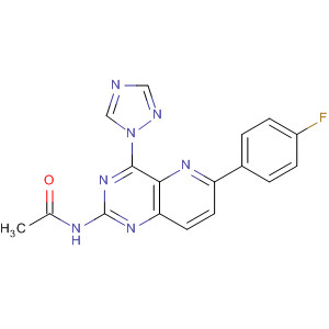2-乙酰氨基-4-(1,2,4-噻唑)-6-(4-氟苯基)-吡啶并[3,2-d]嘧啶結(jié)構(gòu)式_897361-27-2結(jié)構(gòu)式