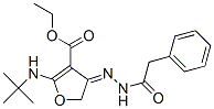 (9ci)-2-[(1,1-二甲基乙基)氨基]-4,5-二氫-4-[(苯基乙?；?亞肼基]-3-呋喃羧酸乙酯結(jié)構(gòu)式_907956-45-0結(jié)構(gòu)式