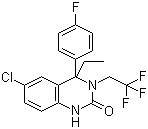 6-氯-4-乙基-4-(4-氟苯基)-3-(2,2,2-三氟乙基)-3,4-二氫喹唑啉-2(1h)-酮結(jié)構(gòu)式_910483-02-2結(jié)構(gòu)式
