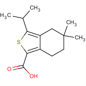 3-異丙基-5,5-二甲基-4,5,6,7-四氫-苯并[c]噻吩-1-羧酸結(jié)構(gòu)式_910635-47-1結(jié)構(gòu)式