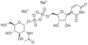 UDP-N-乙酰半乳糖胺二鈉鹽結(jié)構(gòu)式_91183-98-1結(jié)構(gòu)式