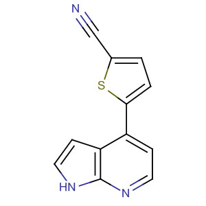 5-(1H-吡咯并[2,3-b]吡啶-4-基)-噻吩-2-甲腈結(jié)構(gòu)式_916173-08-5結(jié)構(gòu)式