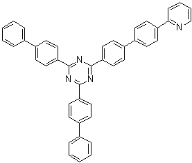 2,4-雙(聯(lián)苯-4-基)-6-[4-(2-吡啶)聯(lián)苯-4-基]-1,3,5-三嗪, 2,4-雙([1,1-聯(lián)苯]-4-基)-6-[4-(2-吡啶)[1,1-聯(lián)苯]-4-基]-1,3,5-三嗪結(jié)構(gòu)式_927898-49-5結(jié)構(gòu)式