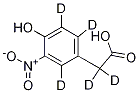 4-羥基-3-硝基苯乙酸-d5結構式_929709-59-1結構式