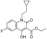 1-(2-環(huán)丙基乙基)-6-氟-1,2-二氫-4-羥基-2-氧代-3-喹啉羧酸乙酯結構式_931399-20-1結構式
