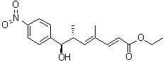 (2E,4E,6R,7R)-7-羥基-4,6-二甲基-7-(4-硝基苯基)庚-2,4-二烯酸乙酯結(jié)構(gòu)式_934246-96-5結(jié)構(gòu)式