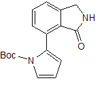 Boc-2-(2,3-二氫-3-氧代-1H-異吲哚-4-基)-1H-吡咯結構式_935269-07-1結構式