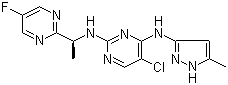 (S)-5-chloro-n4-(5-methyl-1h-pyrazol-3-yl)-n2-(1-(5-methylpyrimidin-2-yl)ethyl)pyrimidine-2,4-diamineStructure,935666-88-9Structure (S)-5-chloro-n4-(5-methyl-1h-pyrazol-3-yl)-n2-(1-(5-methylpyrimidin-2-yl)ethyl)pyrimidine-2,4-diamine Structure,935666-88-9Structure