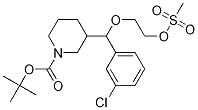 (R)-3-((r)-(3-氯苯基)(2-(甲基磺酰氧基)乙氧基)甲基)哌啶-1-羧酸叔丁酯結(jié)構(gòu)式_942145-04-2結(jié)構(gòu)式
