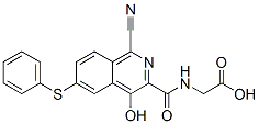 n-[[1-氰基-4-羥基-6-(苯基硫代)-3-異喹啉]羰基]-甘氨酸結(jié)構(gòu)式_945739-77-5結(jié)構(gòu)式
