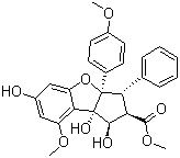 (1R,2R,3S,3AR,8BS)-2,3,3A,8B-四氫-1,6,8B-三羥基-8-甲氧基-3A-(4-甲氧基苯基)-3-苯基-1H-環(huán)戊并[B]苯并呋喃-2-甲酸甲酯結(jié)構(gòu)式_960365-65-5結(jié)構(gòu)式