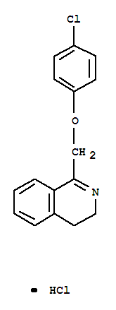 異喹啉,1-[(4-氯苯氧基)甲基]-3,4-二氫鹽酸鹽 (1:1)結(jié)構(gòu)式_10500-82-0結(jié)構(gòu)式