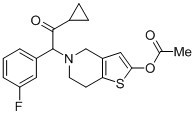 2-[2-(Acetyloxy)-6,7-dihydrothieno[3,2-c]pyridin-5(4h)-yl]-1-cyclopropyl-2-(3-fluorophenyl)ethanone Structure,1391194-39-0Structure