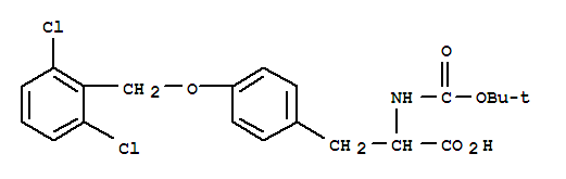 O-[(2,6-二氯苯基)甲基]-N-[(1,1-二甲基乙氧基)羰基]-酪氨酸結構式_201334-88-5結構式