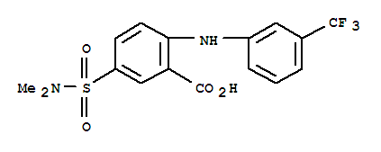 (7ci,8ci)-5-(二甲基磺?；?-n-(-alpha-,-alpha-,-alpha--三氟-間甲苯)-鄰氨基苯甲酸結(jié)構(gòu)式_2024-65-9結(jié)構(gòu)式