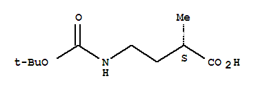 (s)-(9ci)-4-[[(1,1-二甲基乙氧基)羰基]氨基]-2-甲基-丁酸結(jié)構(gòu)式_205808-16-8結(jié)構(gòu)式