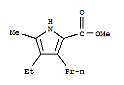 (9ci)-4-乙基-5-甲基-3-丙基-1H-吡咯-2-羧酸甲酯結構式_218774-45-9結構式