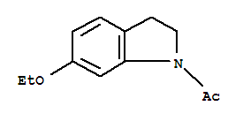 (9ci)-1-乙?；?6-乙氧基-2,3-二氫-1H-吲哚結(jié)構(gòu)式_220657-60-3結(jié)構(gòu)式