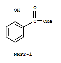 (9ci)-2-羥基-5-[(1-甲基乙基)氨基]-苯甲酸甲酯結(jié)構(gòu)式_220844-95-1結(jié)構(gòu)式