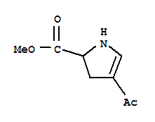 (9ci)-4-乙?；?2,3-二氫-1H-吡咯-2-羧酸甲酯結(jié)構(gòu)式_222420-86-2結(jié)構(gòu)式