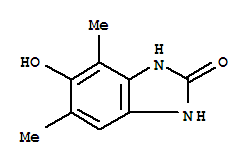 (9ci)-1,3-二氫-5-羥基-4,6-二甲基-2H-苯并咪唑-2-酮結構式_224648-68-4結構式