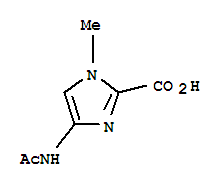 4-(乙酰基氨基)-1-甲基-1H-咪唑-2-羧酸結構式_225667-16-3結構式