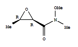 Oxiranecarboxamide, n-methoxy-n,3-dimethyl-, (2r,3r)-(9ci)Structure,226566-30-9Structure Oxiranecarboxamide, n-methoxy-n,3-dimethyl-, (2r,3r)-(9ci) Structure,226566-30-9Structure