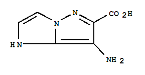 (9ci)-7-氨基-1H-咪唑并[1,2-b]吡唑-6-羧酸結(jié)構(gòu)式_227611-58-7結(jié)構(gòu)式