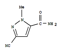 1H-pyrazole-5-carboxamide,3-cyano-1-methyl-(9ci) Structure,232281-31-1Structure